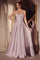 Prom Dresses Formal Glitter Corset A Line Prom Dress Light Pink
