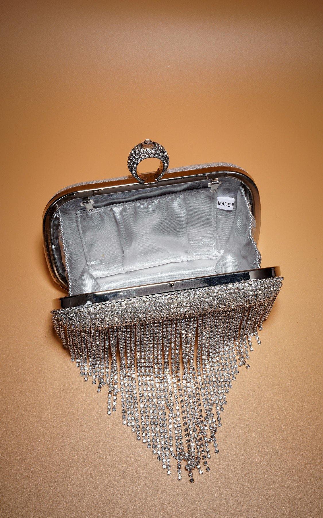 Tassel Bride Clutch Purse Wedding Evening Party - The Dress Outlet