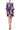 Cocktail Dresses Floral Print Short Cocktail Dress Navy Fuchsia