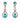 Tear Drop Shaped Clear Diamante Dangle Earrings - The Dress Outlet