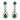 Tear Drop Shaped Clear Diamante Dangle Earrings - The Dress Outlet