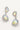 Teardrop Shaped Earrings Rhinestone Clear Diamante - The Dress Outlet