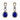 Teardrop Shaped Rhinestone Clear Diamante Earrings - The Dress Outlet