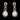 Teardrop Shaped Rhinestone Clear Diamante Earrings - The Dress Outlet