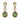 Teardrop Shaped Rhinestone Clear Diamante Earrings - The Dress Outlet