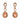Teardrop Shaped Rhinestone Clear Diamante Earrings - The Dress Outlet