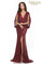 Terani Couture Elegant Caped Slim Knit Mother Of Bride Dress 2011M2154 - The Dress Outlet