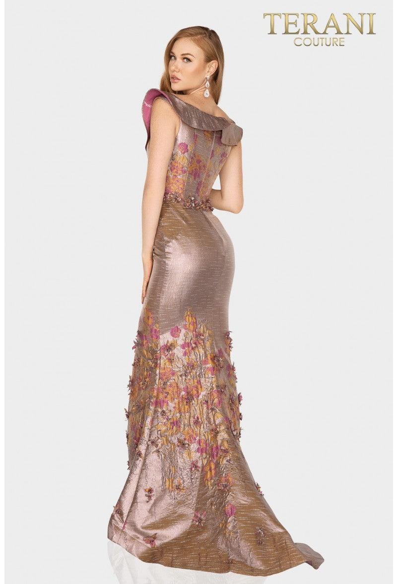 Terani Couture Long Formal Fitted Dress 2011M2129 - The Dress Outlet