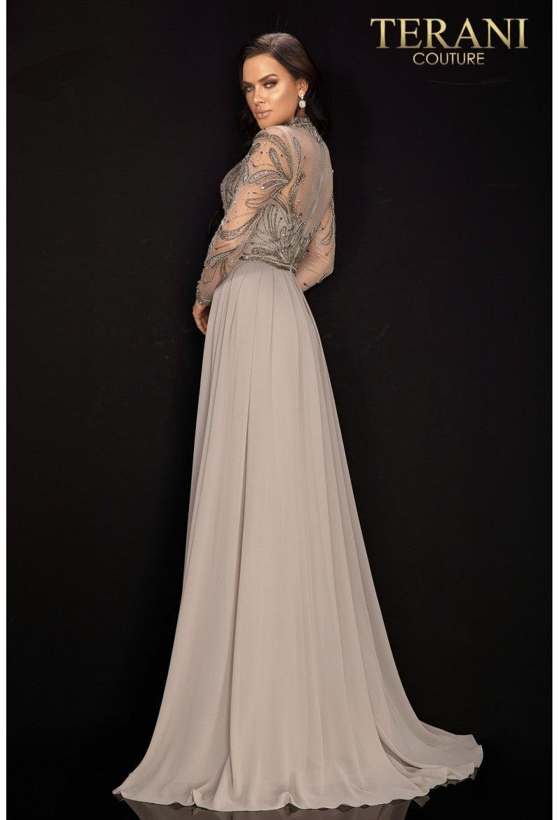 Terani Couture Long Sleeve Formal Dress 2011M2126 - The Dress Outlet