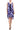 Cocktail Dresses High Low Floral Print Cocktail Dress Dark Purple