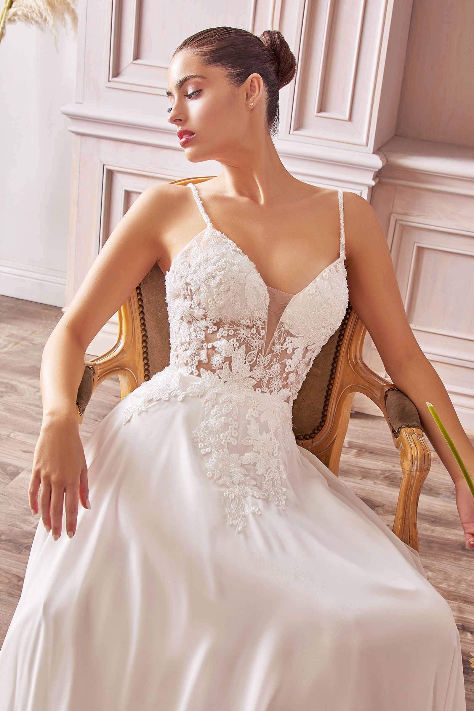 Wedding Dresses Long Bridal Gown A Line Wedding Beaded Dress Off White