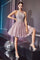 Cocktail Dresses Short Lace Applique Cocktail Dress Mauve