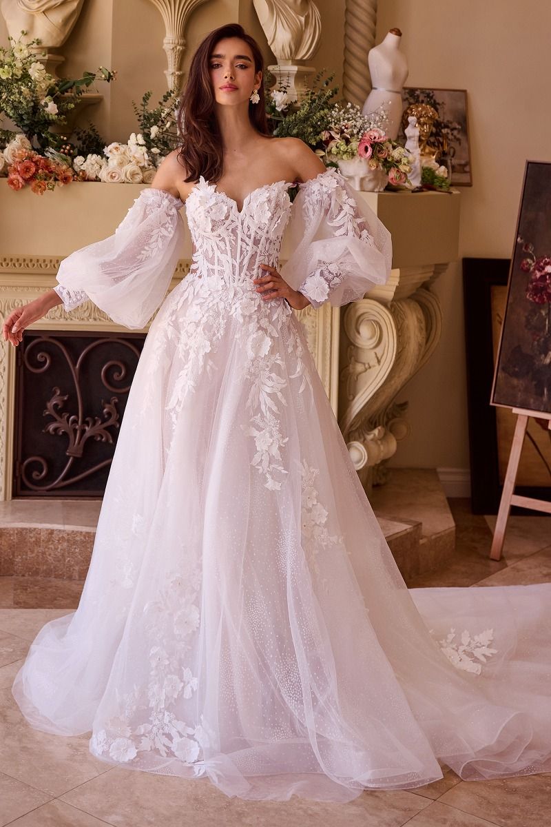 Wedding Dresses Long A Line Corset Wedding Dress Off White