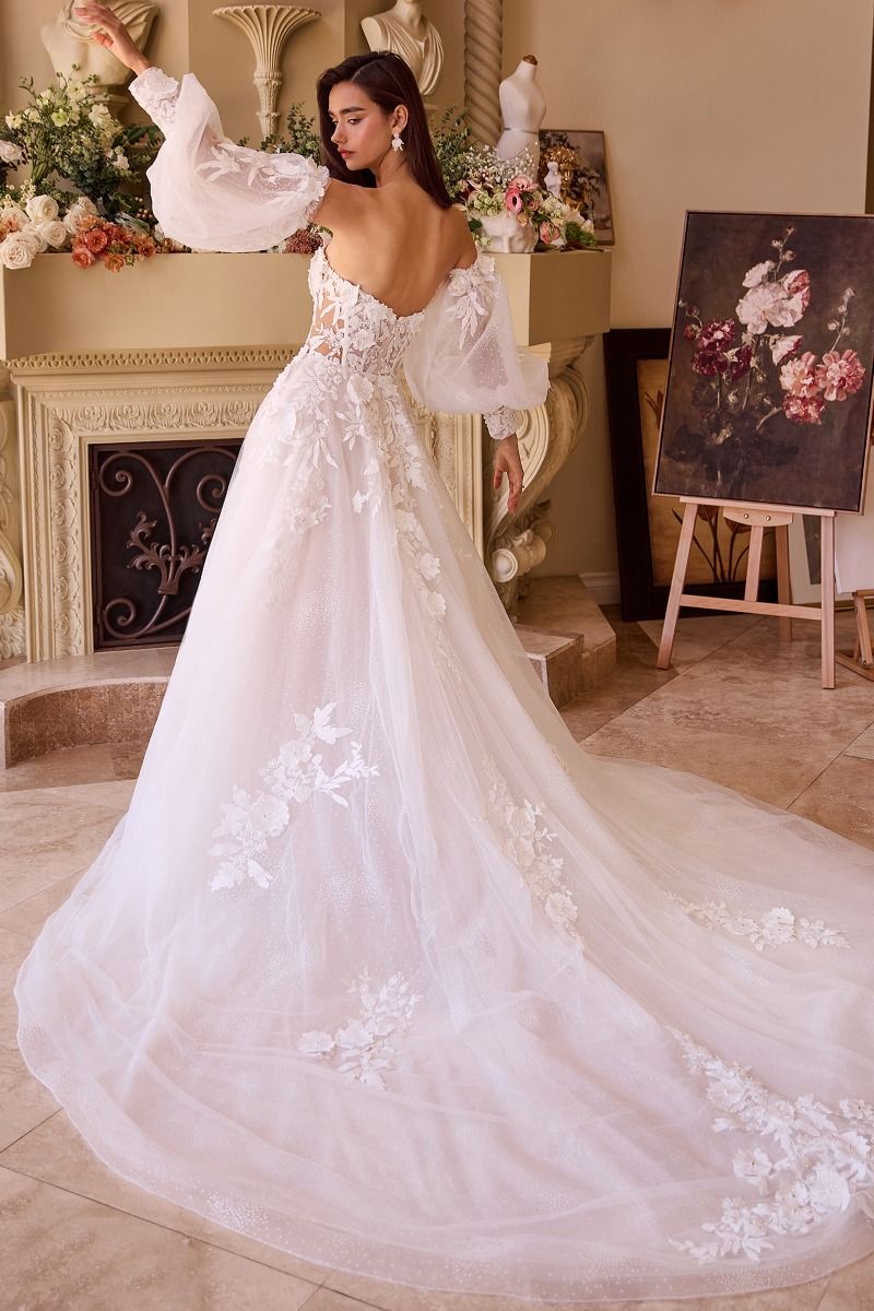 Wedding Dresses Long A Line Corset Wedding Dress Off White
