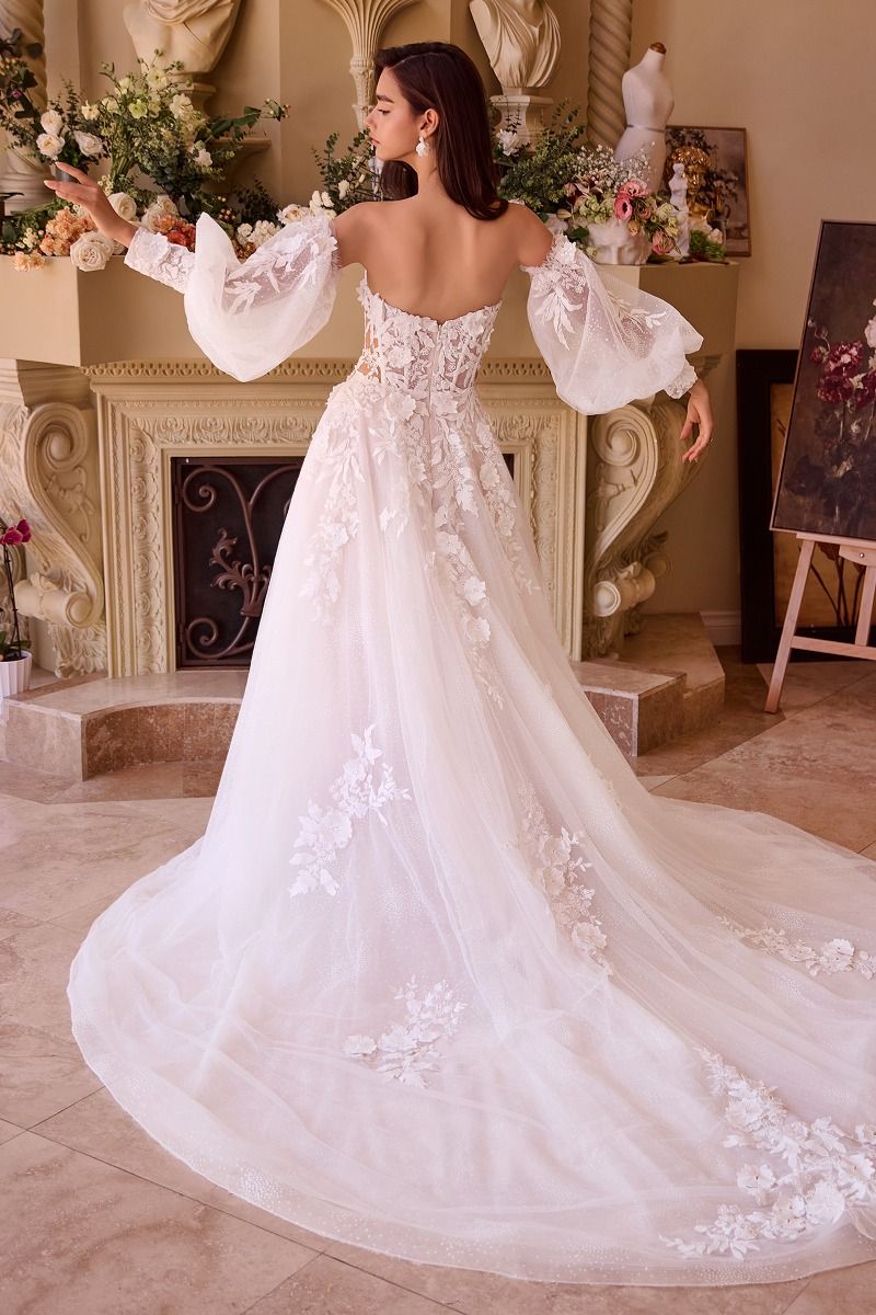 Wedding Dresses Long A Line Corset Wedding Dress Off White